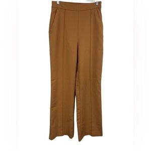 Zara Tan High-Waisted Trousers Size S